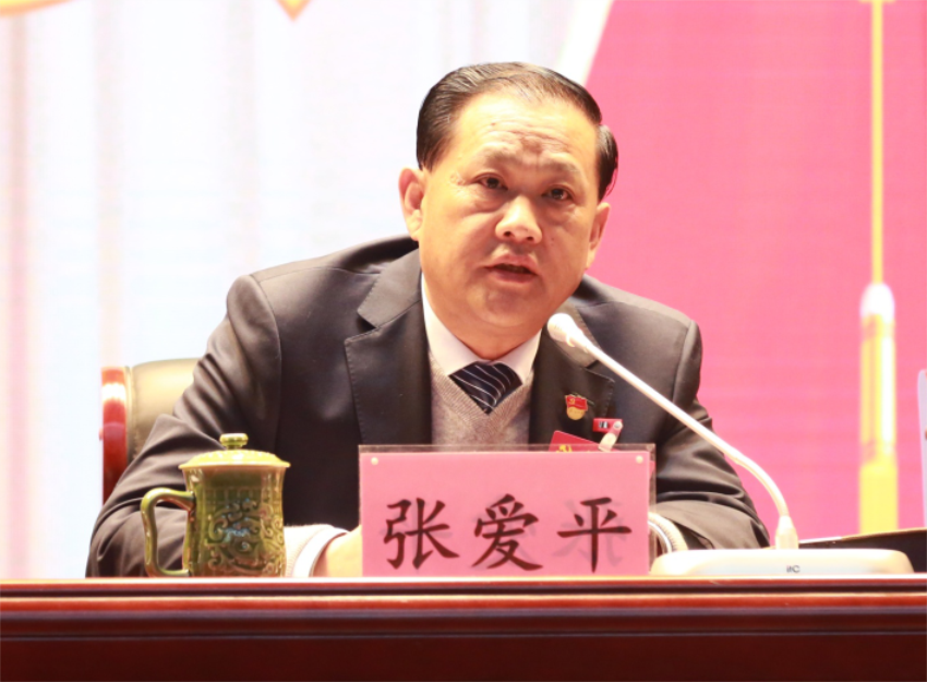 张爱平同志宣读中共新利官方网站_新利（中国）股份有限公司第一届党委成员分工及纪委成员分工